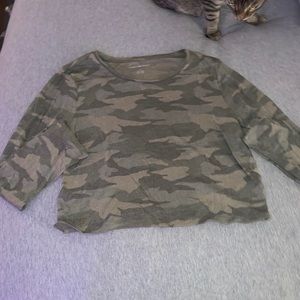 Camouflage American eagle top